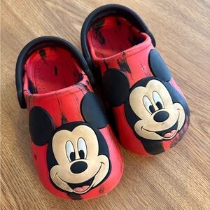 Disney Kids Red Mickey Mouse Slippers